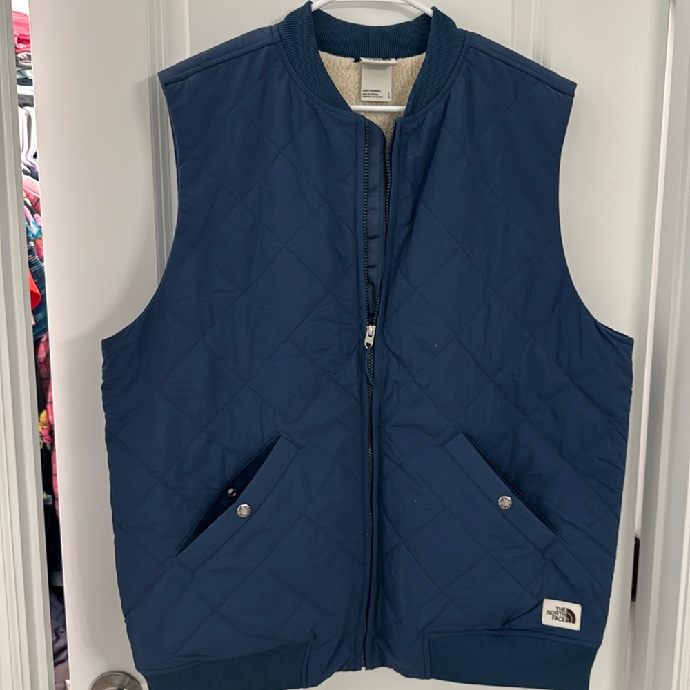 North Face fleece lined vest.